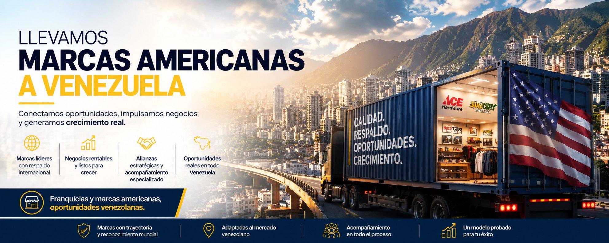 Llevamos marcas americanas a Venezuela - Tu Franquicia Venezuela